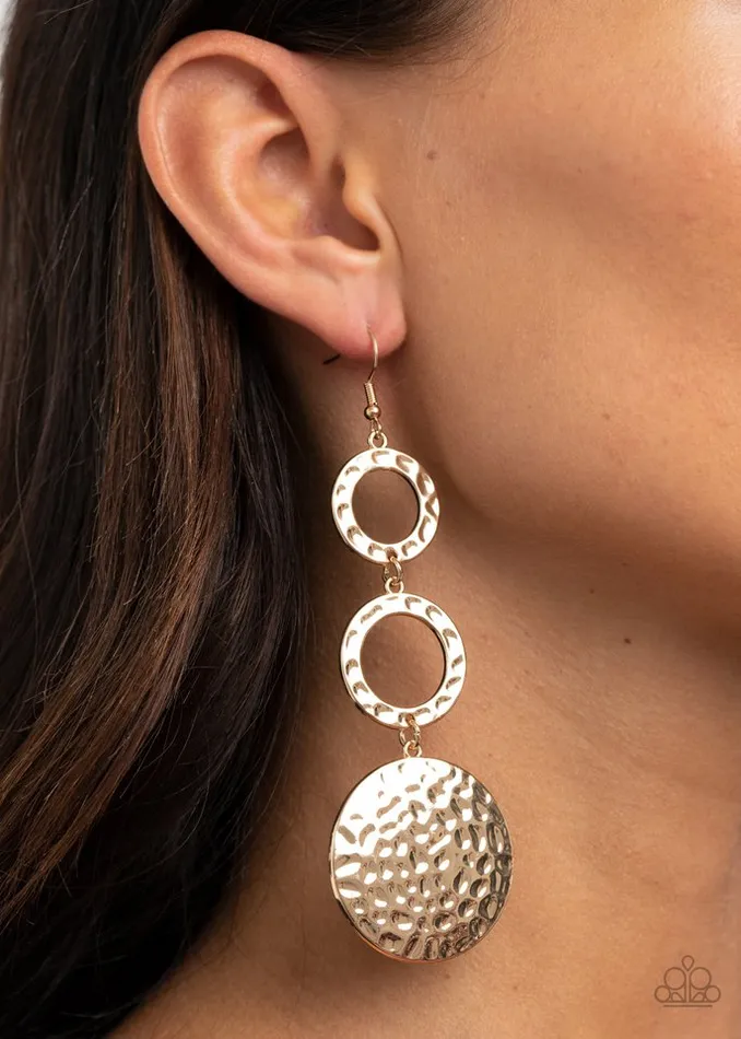Paparazzi Earring Blooming Baubles Gold Paparazzi Jewelry Earrings