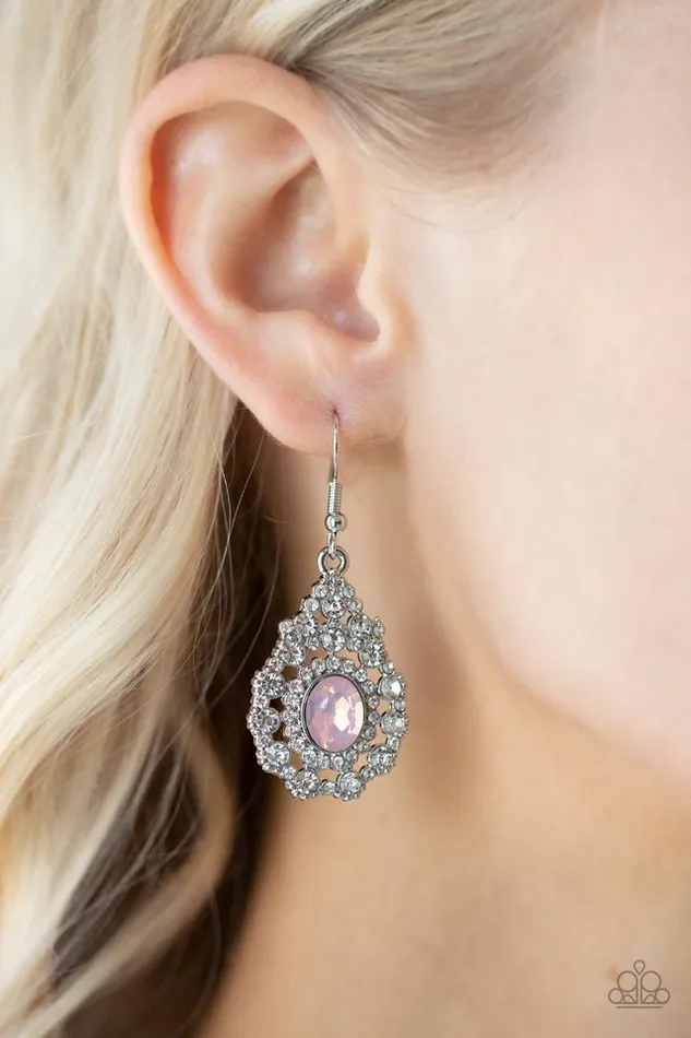 Paparazzi Earring Celestial Charmer Pink Paparazzi Jewelry Earrings