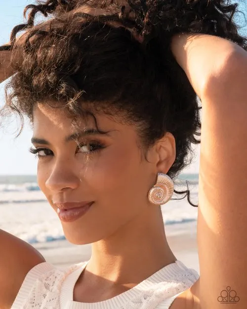 Paparazzi Earring Chill Conch Paparazzi Jewelry Earrings