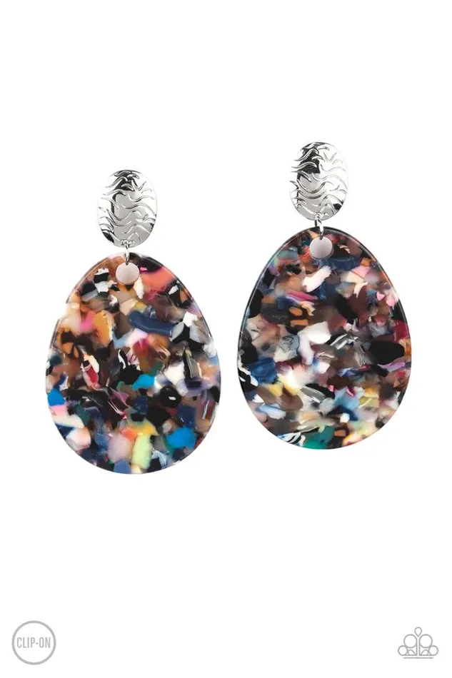 Paparazzi Earring Confetti Collage Multi Paparazzi Jewelry Earrings