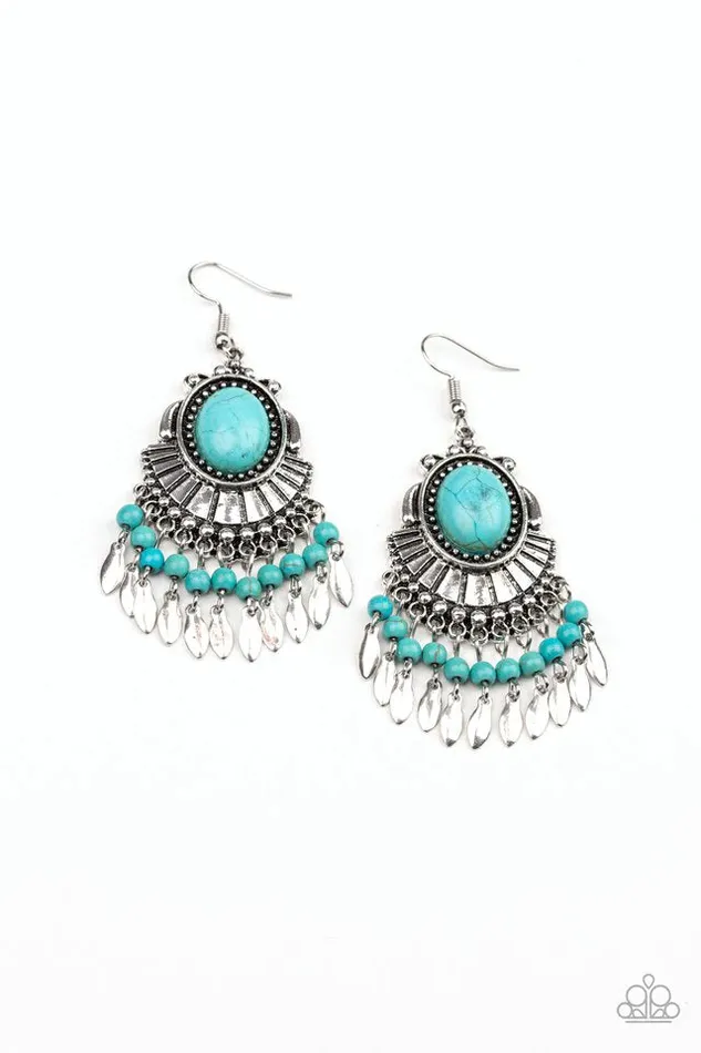 Paparazzi Earring Eco Trip Blue Paparazzi Jewelry Earrings