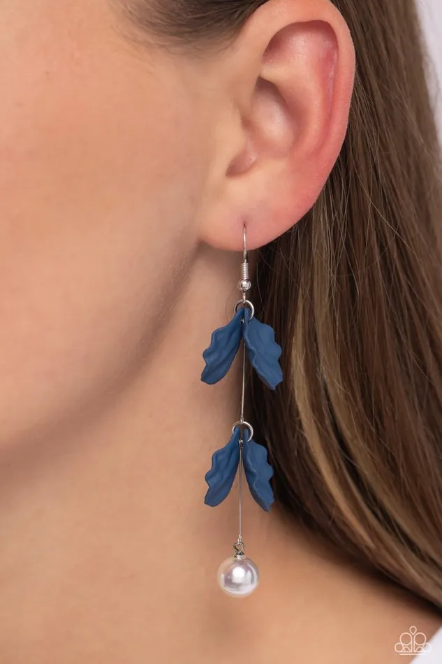 Paparazzi Earring Edwardian Era Blue Paparazzi Jewelry Earrings