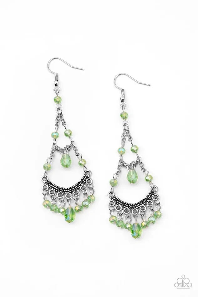 Paparazzi Earring First In SHINE Green Paparazzi Jewelry Earrings Paparazzi Earring First In SHINE Green Paparazzi Jewelry Earrings