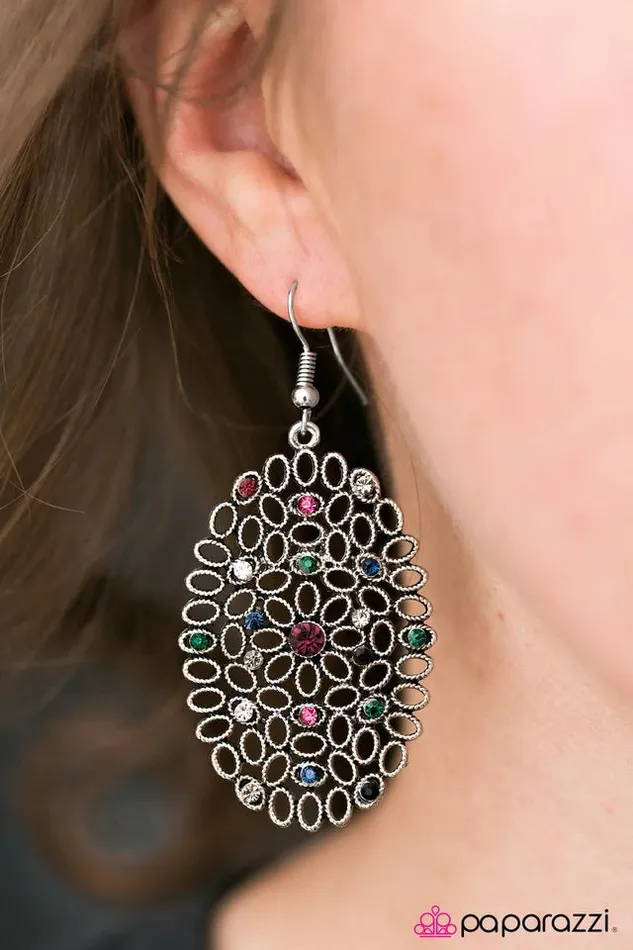 Paparazzi Earring Lusting For Luster Multi Paparazzi Jewelry Earrings
