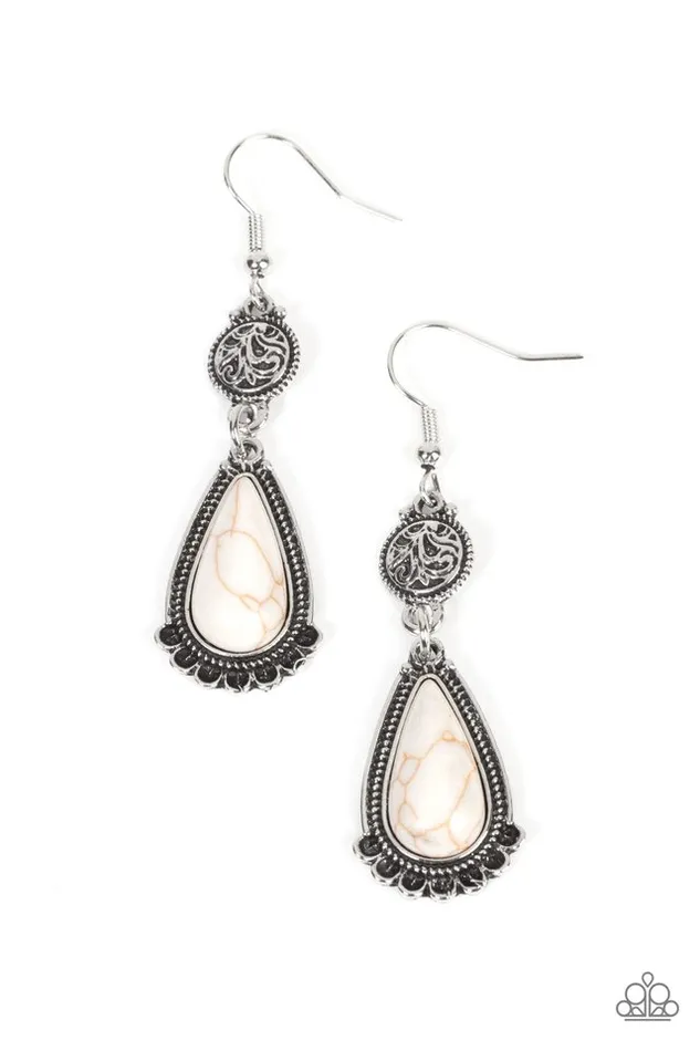 Paparazzi Earring Montana Mountains White Paparazzi Jewelry Earrings Paparazzi Earring Montana Mountains White Paparazzi Jewelry Earrings