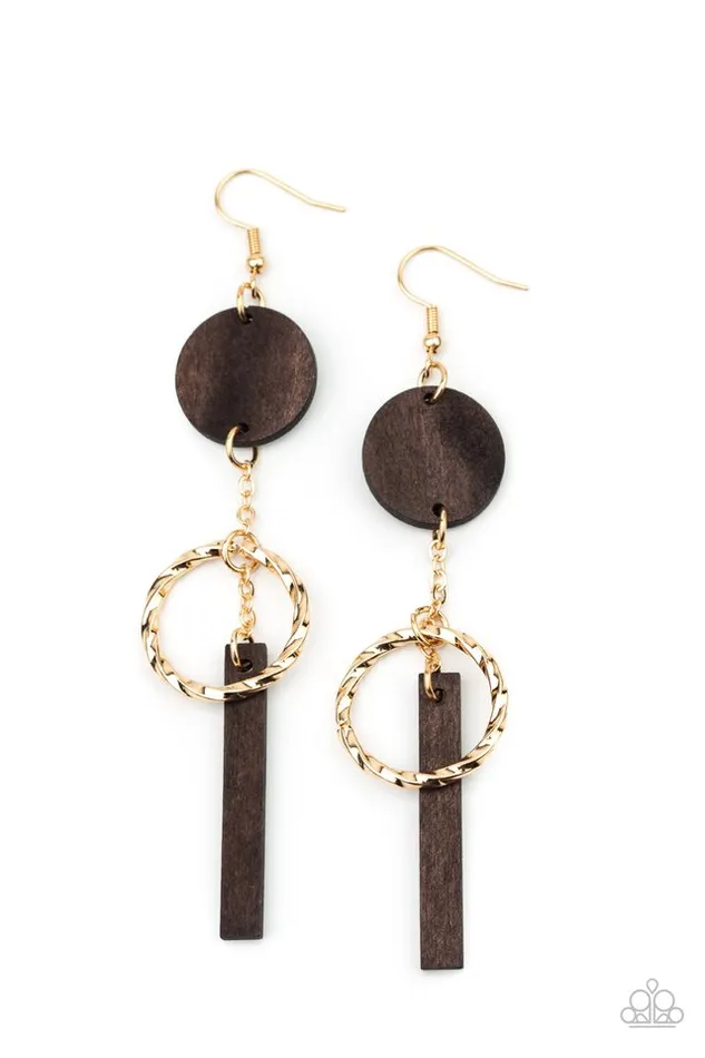 Paparazzi Earring Raw Refinement Brown Paparazzi Jewelry Earrings Paparazzi Earring Raw Refinement Brown Paparazzi Jewelry Earrings