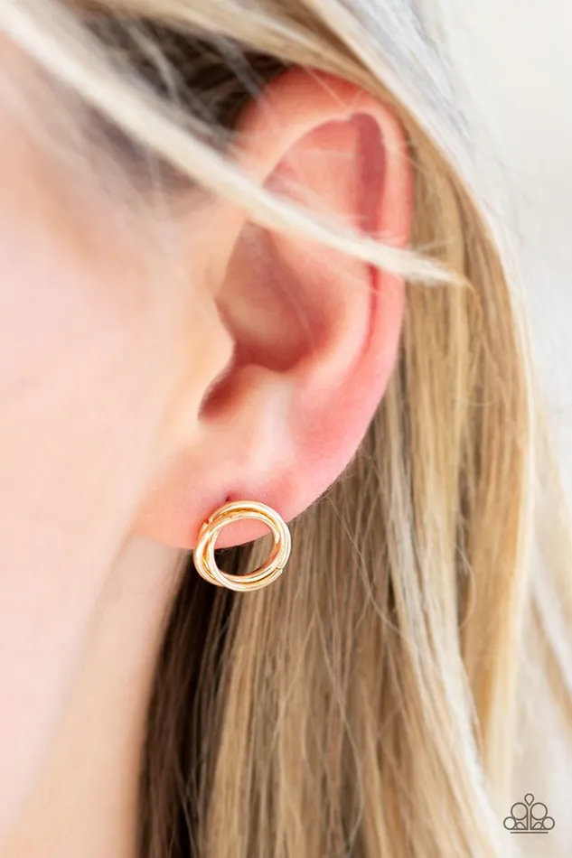 Paparazzi Earring Simple Radiance Gold Paparazzi Jewelry Earrings