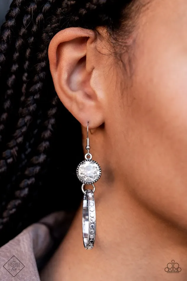 Paparazzi Earring Standalone Sparkle White Paparazzi Jewelry Earrings