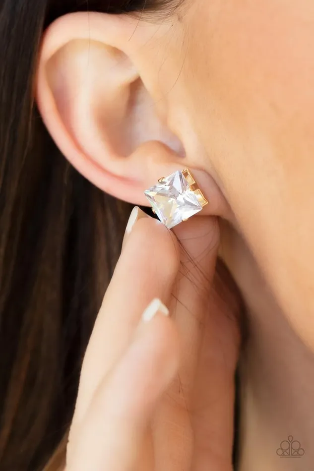 Paparazzi Earring Times Square Timeless Gold Paparazzi Jewelry Earrings