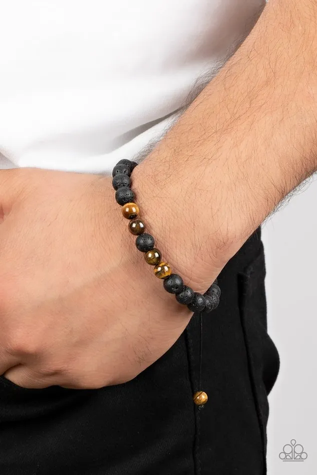 Paparazzi Jewelry Bracelets Paparazzi Bracelet Alternative Rock Brown