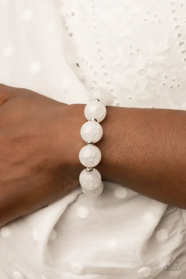 Paparazzi Jewelry Bracelets Paparazzi Bracelet Arctic Affluence White