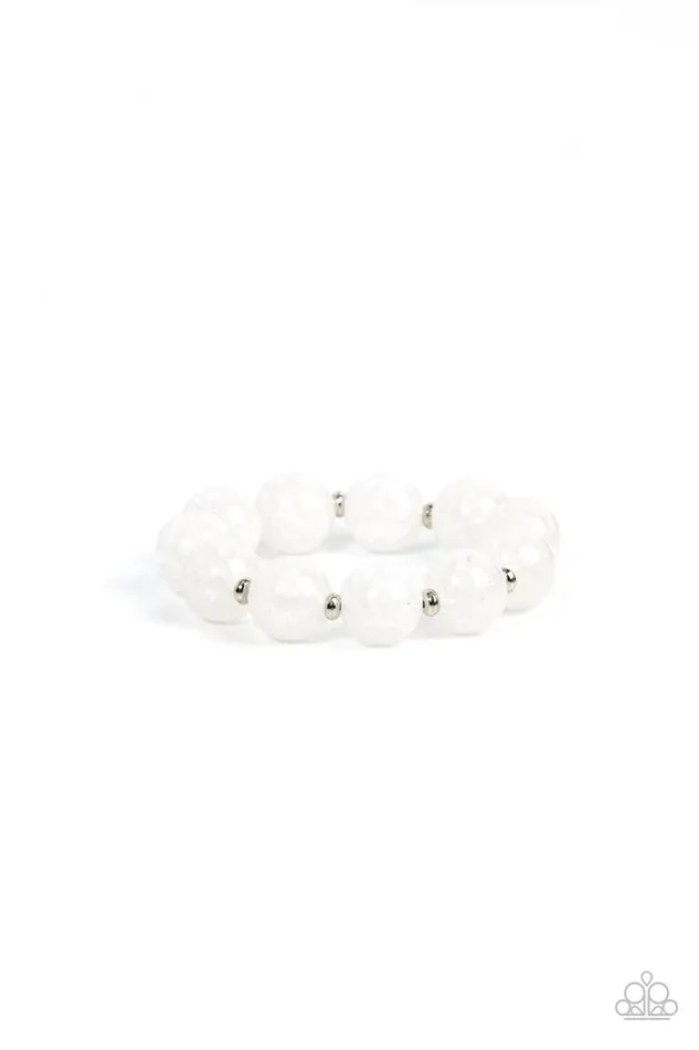 Paparazzi Jewelry Bracelets Paparazzi Bracelet Arctic Affluence White Paparazzi Jewelry Bracelets Paparazzi Bracelet Arctic Affluence White
