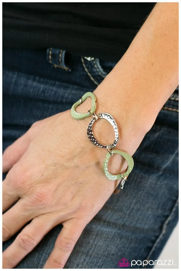 Paparazzi Jewelry Bracelets Paparazzi Bracelet Best Dressed Green