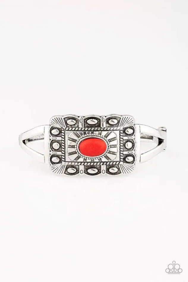 Paparazzi Jewelry Bracelets Paparazzi Bracelet BIG House On The Prairie Red