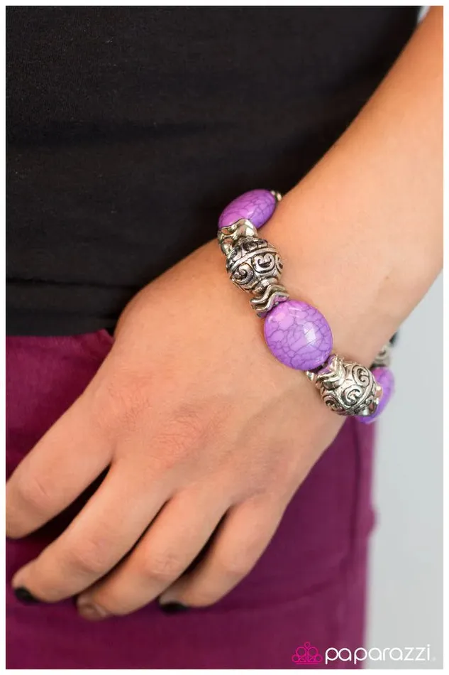 Paparazzi Jewelry Bracelets Paparazzi Bracelet Cassiopeia Purple