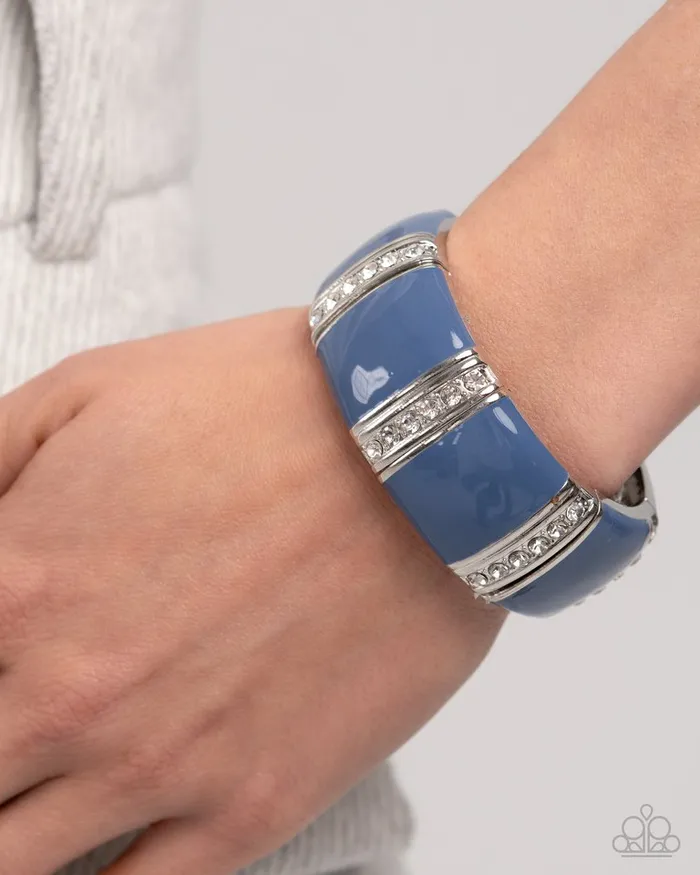 Paparazzi Jewelry Bracelets Paparazzi Bracelet Colored Cameo Blue