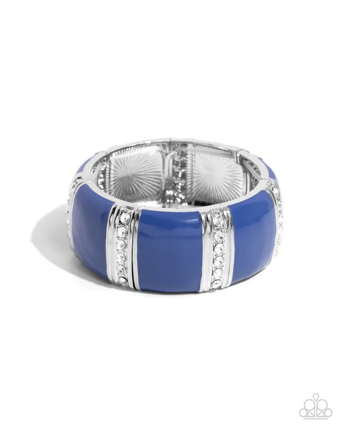 Paparazzi Jewelry Bracelets Paparazzi Bracelet Colored Cameo Blue Paparazzi Jewelry Bracelets Paparazzi Bracelet Colored Cameo Blue