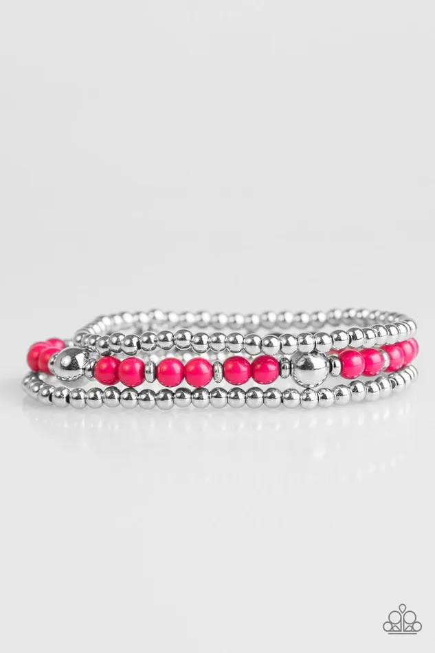 Paparazzi Jewelry Bracelets Paparazzi Bracelet Colorfully Classy Pink