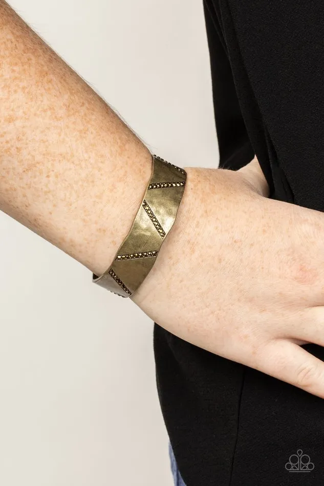 Paparazzi Jewelry Bracelets Paparazzi Bracelet Couture Crusher Brass