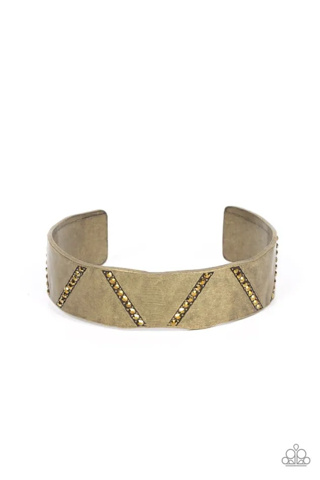 Paparazzi Jewelry Bracelets Paparazzi Bracelet Couture Crusher Brass