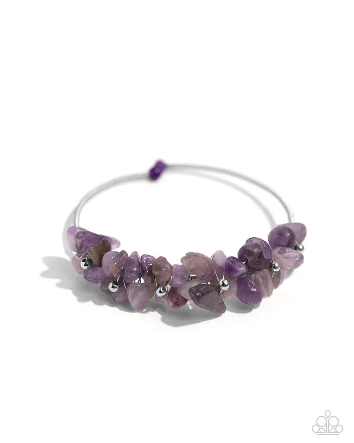 Paparazzi Jewelry Bracelets Paparazzi Bracelet Dainty Deconstruction Purple