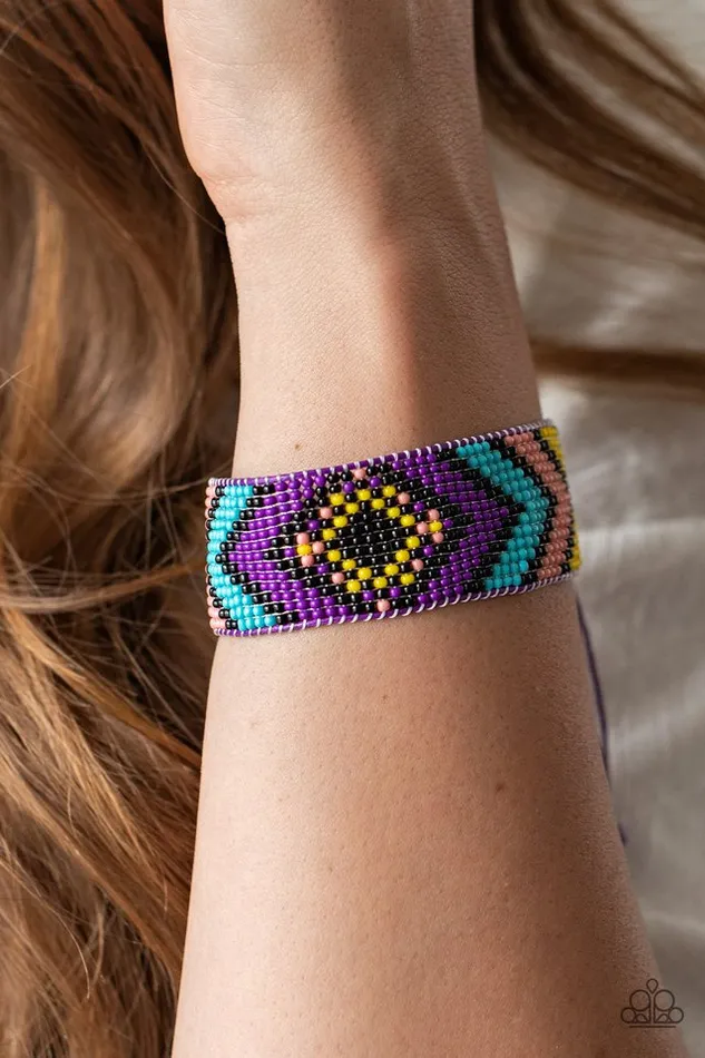 Paparazzi Jewelry Bracelets Paparazzi Bracelet Desert Dive Purple