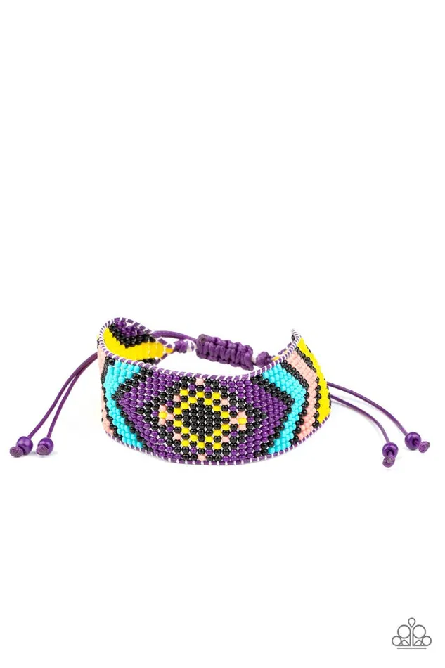 Paparazzi Jewelry Bracelets Paparazzi Bracelet Desert Dive Purple