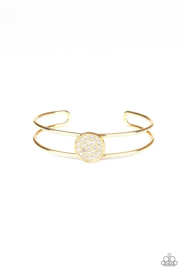 Paparazzi Jewelry Bracelets Paparazzi Bracelet Dial Up The Dazzle Gold