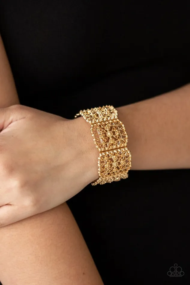 Paparazzi Jewelry Bracelets Paparazzi Bracelet Enchanted Vineyards Gold