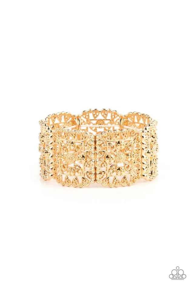 Paparazzi Jewelry Bracelets Paparazzi Bracelet Enchanted Vineyards Gold