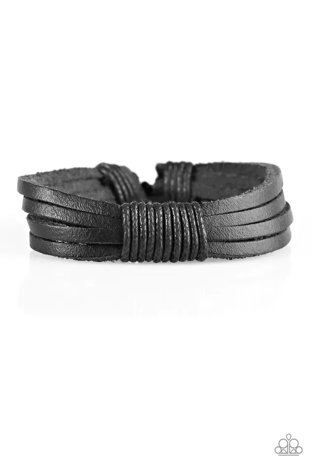 Paparazzi Jewelry Bracelets Paparazzi Bracelet End Of The Road Black