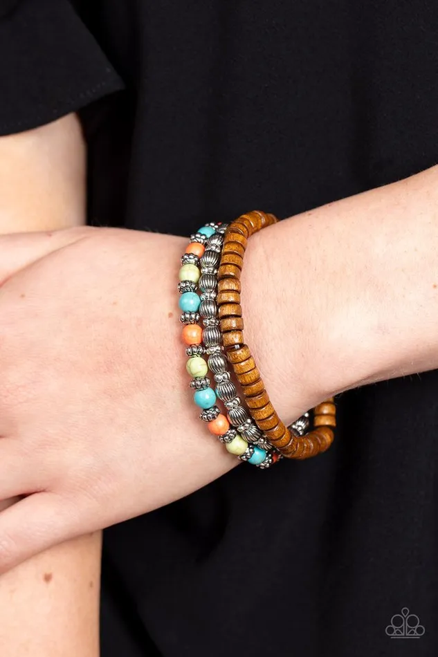 Paparazzi Jewelry Bracelets Paparazzi Bracelet ESCAPADE Route Multi