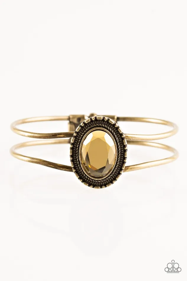 Paparazzi Jewelry Bracelets Paparazzi Bracelet GLEAM Big Brass