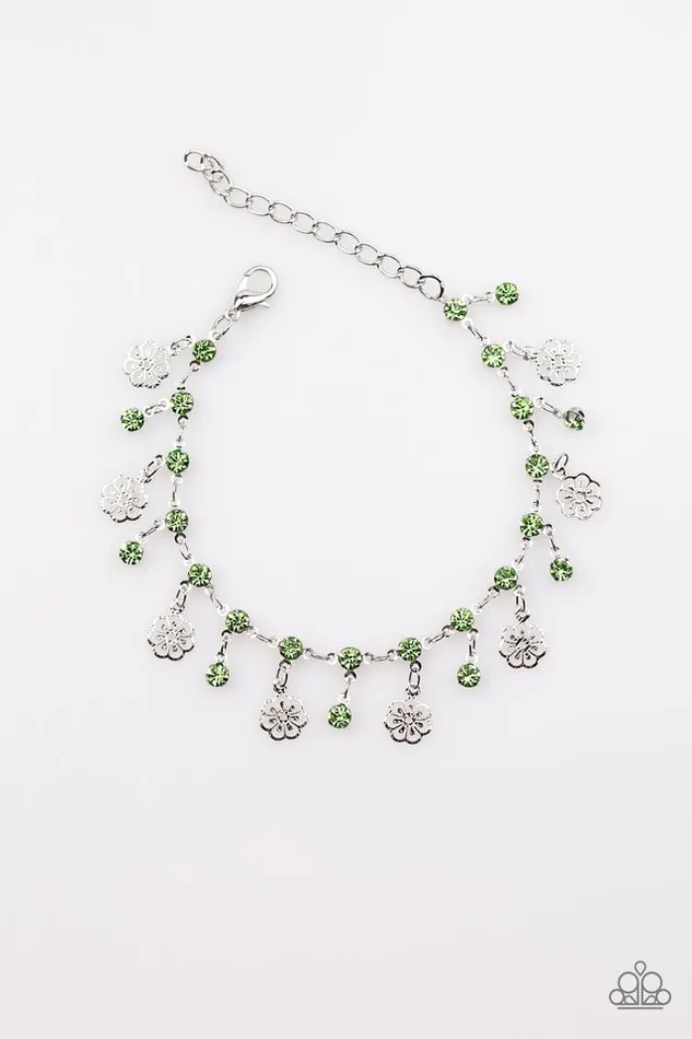 Paparazzi Jewelry Bracelets Paparazzi Bracelet Hibiscus Breeze Green