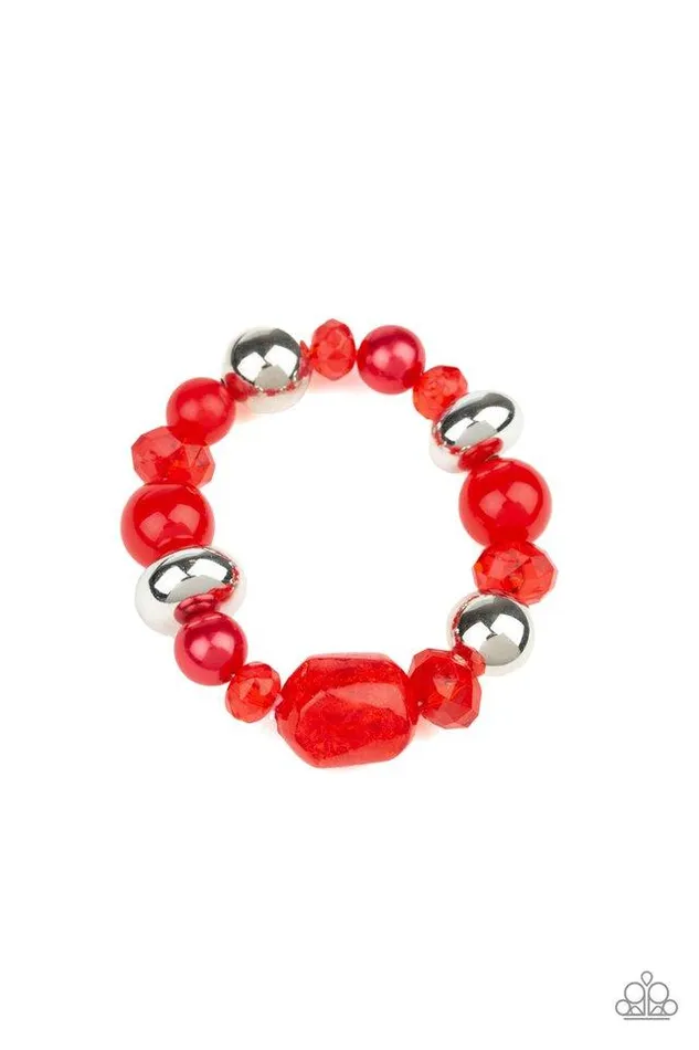 Paparazzi Jewelry Bracelets Paparazzi Bracelet Ice IceBreaker Red