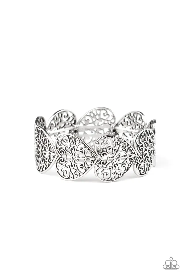 Paparazzi Jewelry Bracelets Paparazzi Bracelet Keep Love In Your Heart Silver