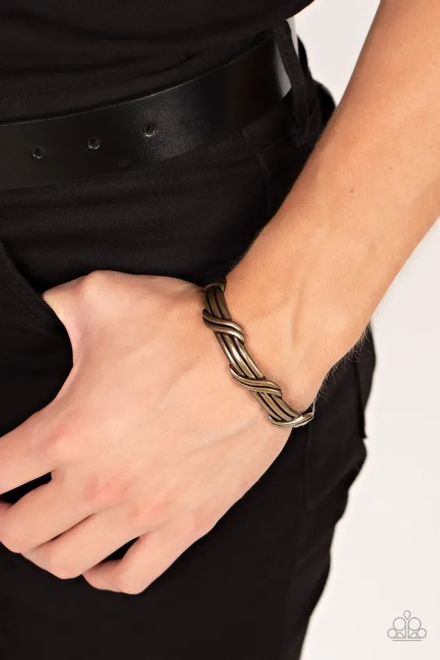 Paparazzi Jewelry Bracelets Paparazzi Bracelet Last Man Standing Brass