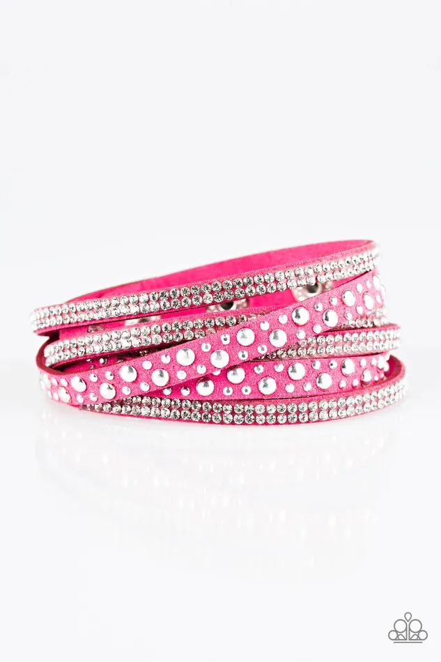 Paparazzi Jewelry Bracelets Paparazzi Bracelet Limited Sparkle Pink