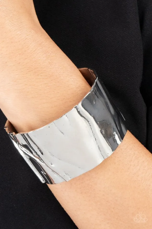 Paparazzi Jewelry Bracelets Paparazzi Bracelet Modern Metallurgy Silver