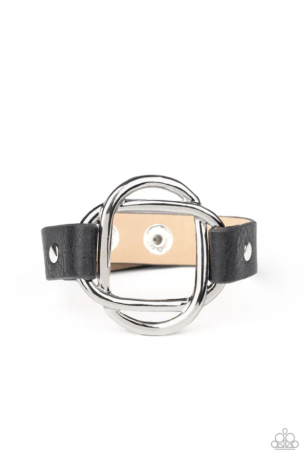 Paparazzi Jewelry Bracelets Paparazzi Bracelet Nautically Knotted Black