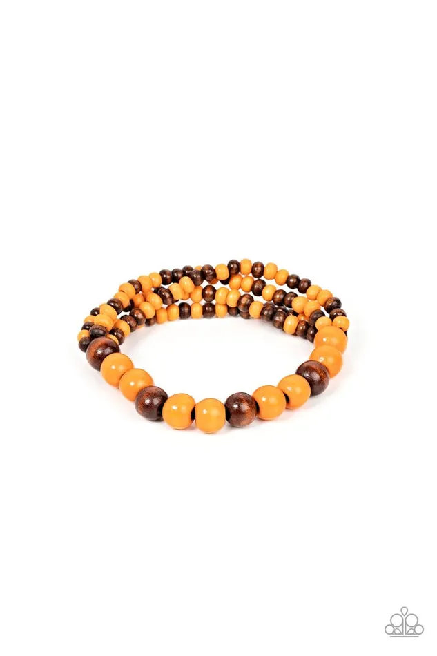Paparazzi Jewelry Bracelets Paparazzi Bracelet Oceania Oasis Orange