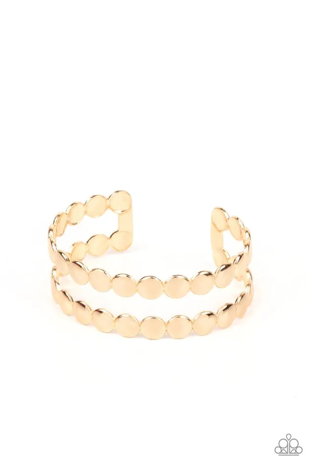 Paparazzi Jewelry Bracelets Paparazzi Bracelet On The Spot Shimmer Gold Paparazzi Jewelry Bracelets Paparazzi Bracelet On The Spot Shimmer Gold