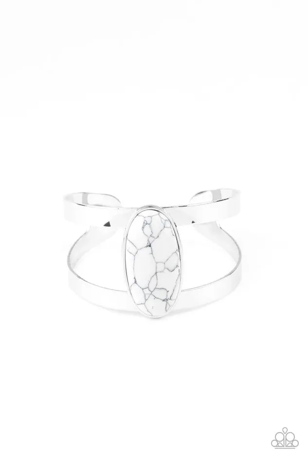 Paparazzi Jewelry Bracelets Paparazzi Bracelet Quarry Queen White