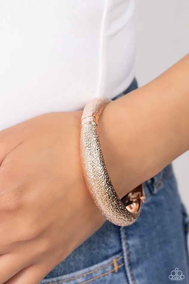 Paparazzi Jewelry Bracelets Paparazzi Bracelet Rippling Reunion Rose Gold