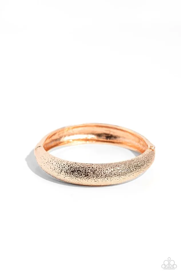 Paparazzi Jewelry Bracelets Paparazzi Bracelet Rippling Reunion Rose Gold