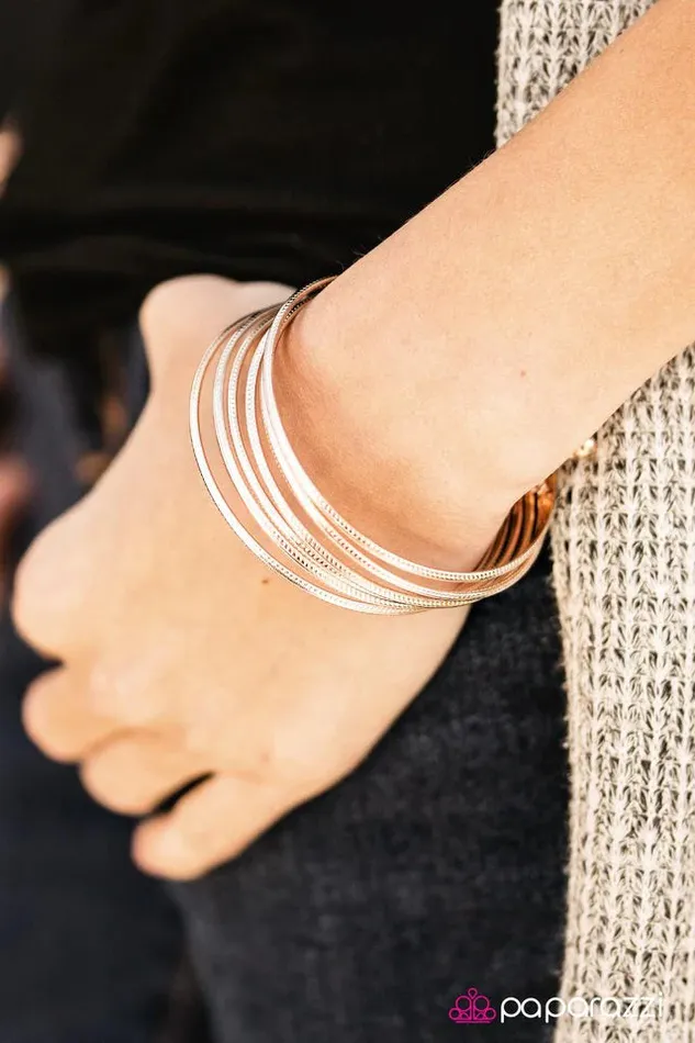 Paparazzi Jewelry Bracelets Paparazzi Bracelet River Rapids Rose Gold