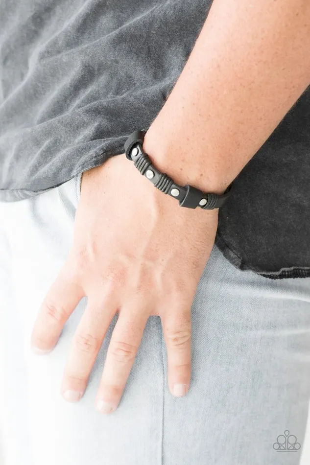 Paparazzi Jewelry Bracelets Paparazzi Bracelet Road Burner Black