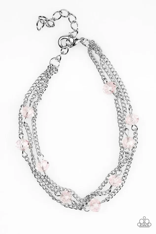 Paparazzi Jewelry Bracelets Paparazzi Bracelet Shine Brightly Pink