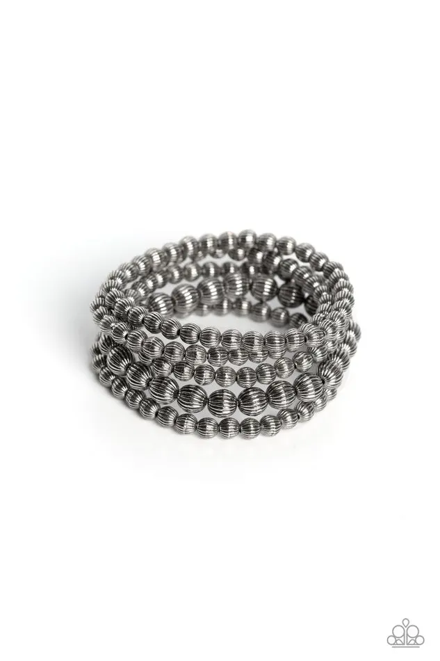 Paparazzi Jewelry Bracelets Paparazzi Bracelet Sonoran Stripes Silver Paparazzi Jewelry Bracelets Paparazzi Bracelet Sonoran Stripes Silver
