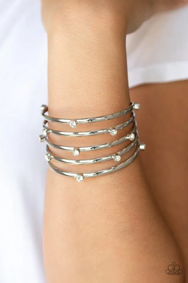 Paparazzi Jewelry Bracelets Paparazzi Bracelet Sugarlicious Sparkle White